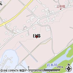 青森県弘前市中畑（日暮）周辺の地図