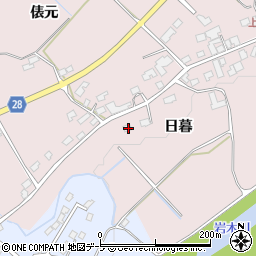 青森県弘前市中畑旭岡3周辺の地図