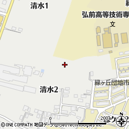 青森県弘前市清水2丁目10周辺の地図