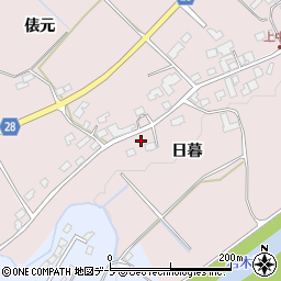青森県弘前市中畑旭岡14周辺の地図