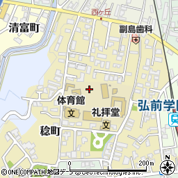 弘前学院大学周辺の地図