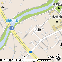青森県八戸市市川町古館周辺の地図