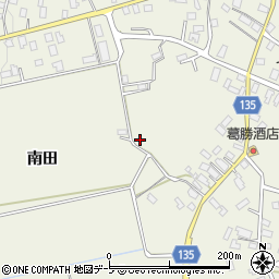 青森県平川市町居南田周辺の地図