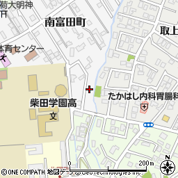 青森県弘前市南富田町18-79周辺の地図