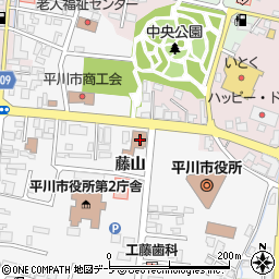 青森県平川市柏木町藤山25周辺の地図