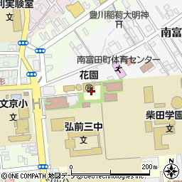 弘前愛成園周辺の地図