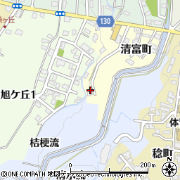 青森県弘前市清富町4-12周辺の地図