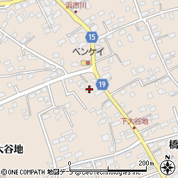 青森県八戸市市川町上大谷地54-2周辺の地図