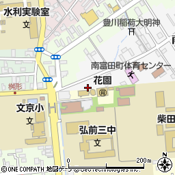 青森県弘前市南富田町2-9周辺の地図