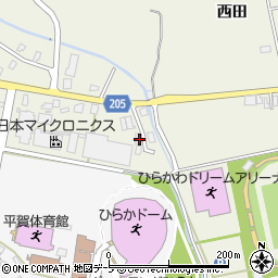 青森県平川市町居南田152周辺の地図
