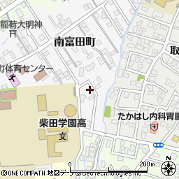 青森県弘前市南富田町18周辺の地図