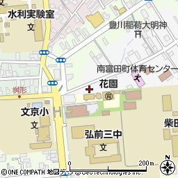 青森県弘前市南富田町2-5周辺の地図