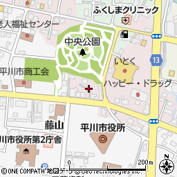 青森県平川市本町平野28周辺の地図