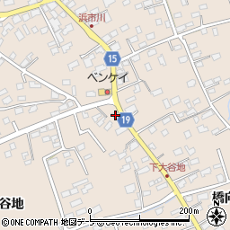 青森県八戸市市川町上大谷地64-1周辺の地図