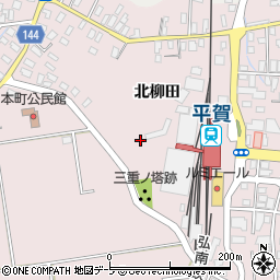 〒036-0103 青森県平川市本町村元の地図