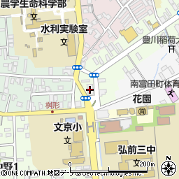 東奥信用金庫　富田支店周辺の地図