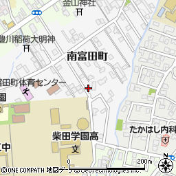 青森県弘前市南富田町18-2周辺の地図