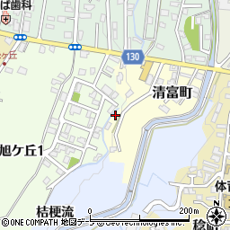 青森県弘前市清富町4-14周辺の地図