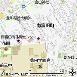 青森県弘前市南富田町7-13周辺の地図