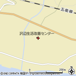 深浦町役場　沢辺地区コミュニティセンター周辺の地図