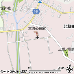 青森県平川市本町南柳田92周辺の地図