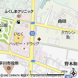 ローソン平賀町店周辺の地図