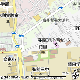青森県弘前市南富田町1-44周辺の地図