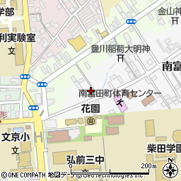 青森県弘前市南富田町3-24周辺の地図