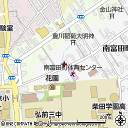 青森県弘前市南富田町4-2周辺の地図