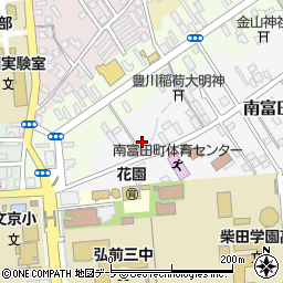 青森県弘前市南富田町3-2周辺の地図