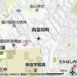 青森県弘前市南富田町9-7周辺の地図