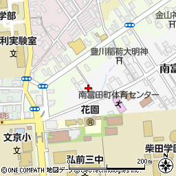 青森県弘前市南富田町3-23周辺の地図