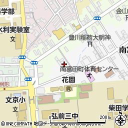 青森県弘前市南富田町3-22周辺の地図