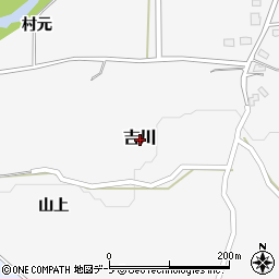 青森県弘前市吉川周辺の地図