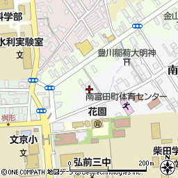 青森県弘前市南富田町3-21周辺の地図