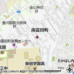 青森県弘前市南富田町9-6周辺の地図