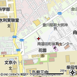 青森県弘前市南富田町3-20周辺の地図