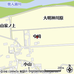 青森県十和田市藤島中崎周辺の地図