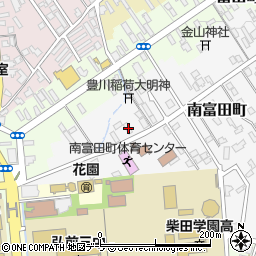 青森県弘前市南富田町4-5周辺の地図