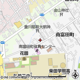 青森県弘前市南富田町4-7周辺の地図