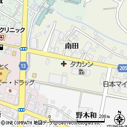 青森県平川市町居南田168-7周辺の地図