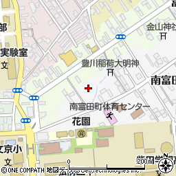 青森県弘前市南富田町3-12周辺の地図