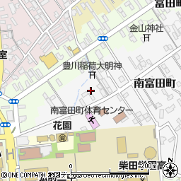青森県弘前市南富田町4周辺の地図