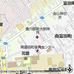 青森県弘前市南富田町4-13周辺の地図