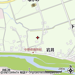 青森県弘前市中野周辺の地図