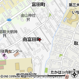 青森県弘前市南富田町13-7周辺の地図