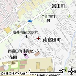 青森県弘前市南富田町6-22周辺の地図