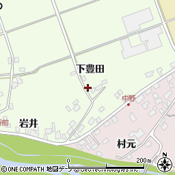 青森県弘前市中野下豊田28周辺の地図