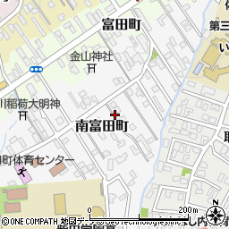 青森県弘前市南富田町周辺の地図