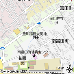 青森県弘前市南富田町6-14周辺の地図